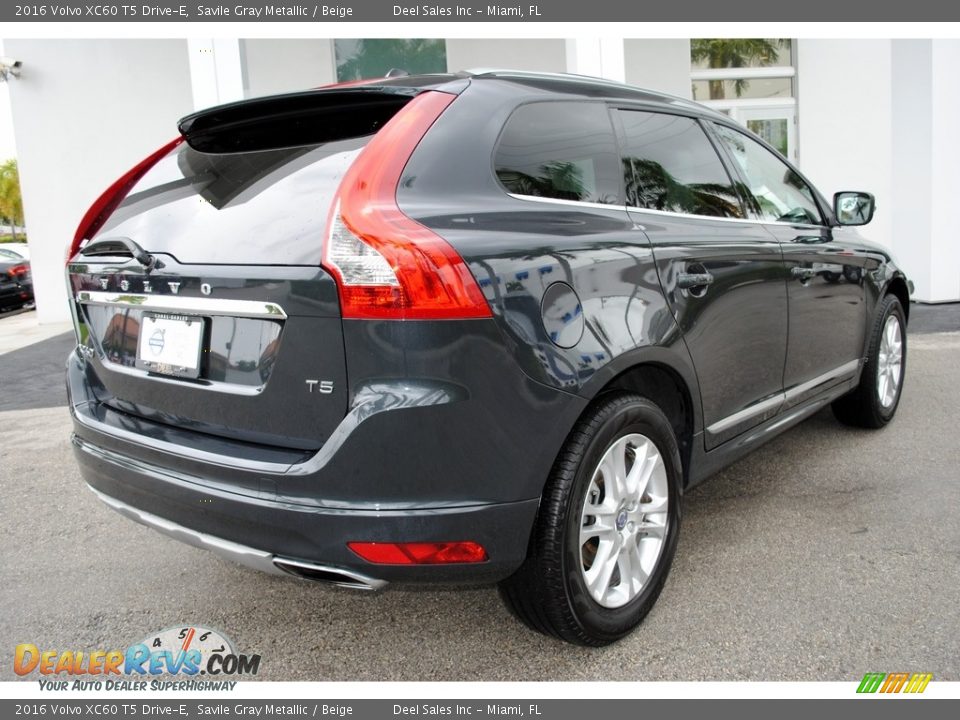 2016 Volvo XC60 T5 Drive-E Savile Gray Metallic / Beige Photo #10