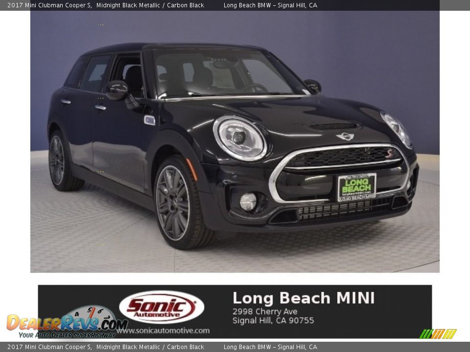 2017 Mini Clubman Cooper S Midnight Black Metallic / Carbon Black Photo #1