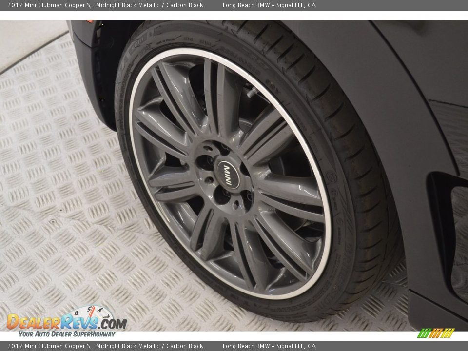 2017 Mini Clubman Cooper S Midnight Black Metallic / Carbon Black Photo #6