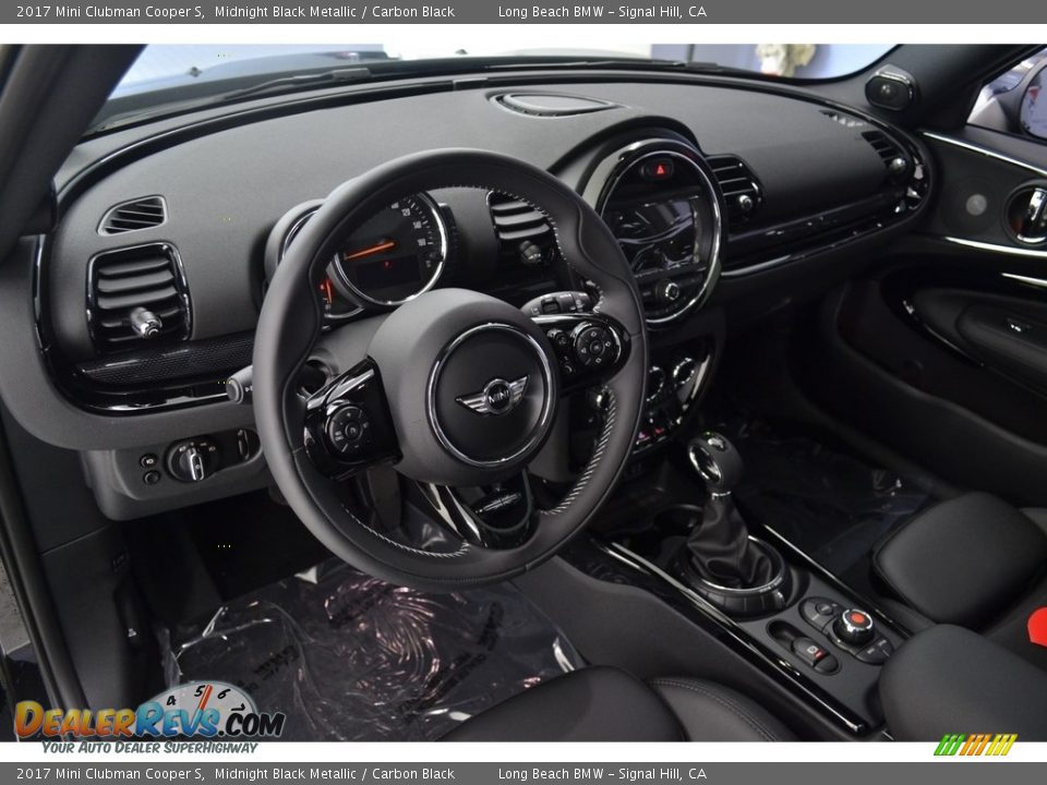 2017 Mini Clubman Cooper S Midnight Black Metallic / Carbon Black Photo #7