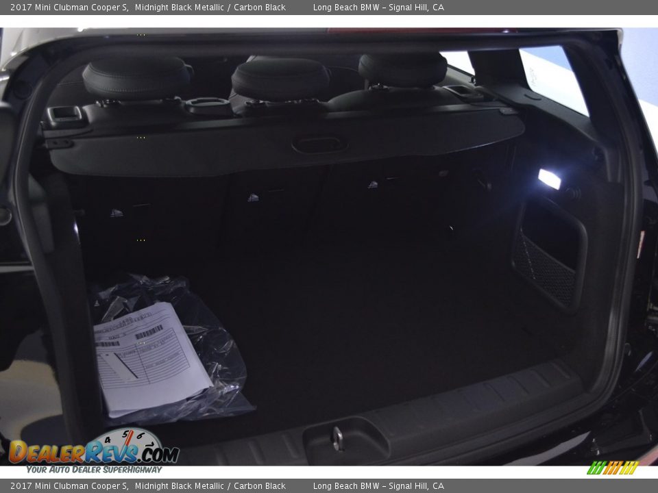 2017 Mini Clubman Cooper S Midnight Black Metallic / Carbon Black Photo #10