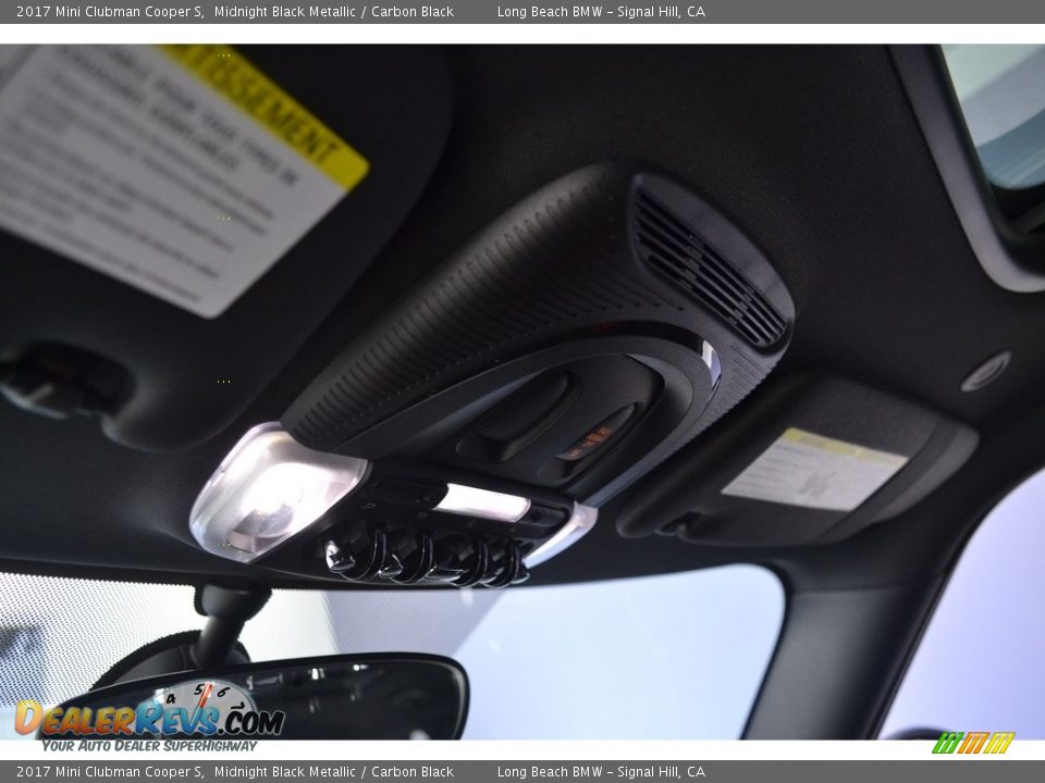 2017 Mini Clubman Cooper S Midnight Black Metallic / Carbon Black Photo #13
