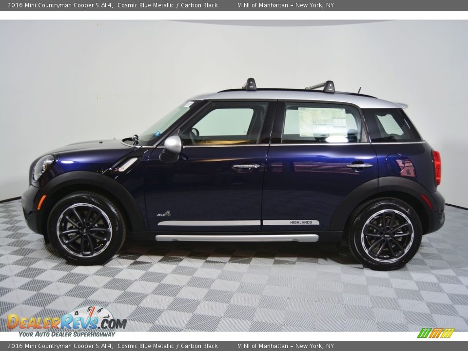 2016 Mini Countryman Cooper S All4 Cosmic Blue Metallic / Carbon Black Photo #3