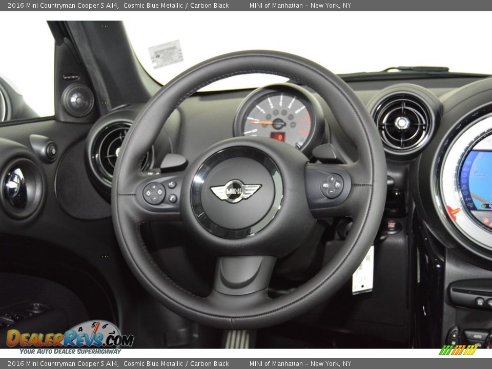 2016 Mini Countryman Cooper S All4 Cosmic Blue Metallic / Carbon Black Photo #17