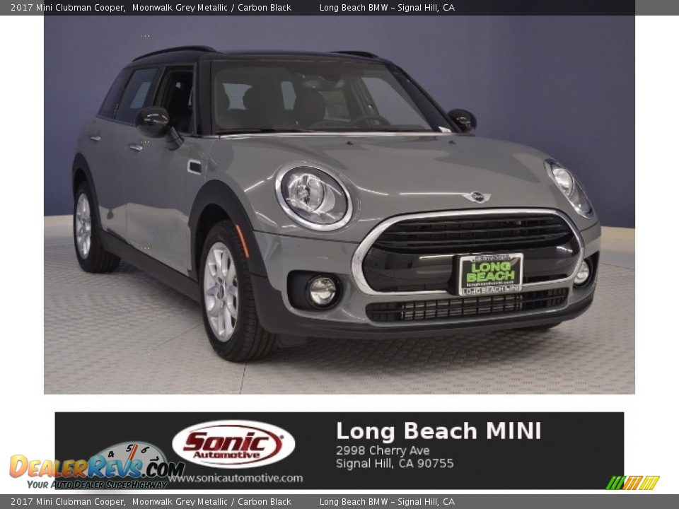 2017 Mini Clubman Cooper Moonwalk Grey Metallic / Carbon Black Photo #1