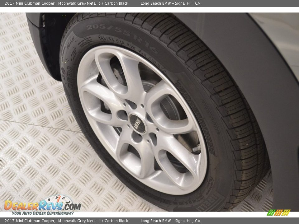 2017 Mini Clubman Cooper Moonwalk Grey Metallic / Carbon Black Photo #6