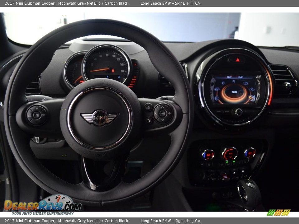 2017 Mini Clubman Cooper Moonwalk Grey Metallic / Carbon Black Photo #14