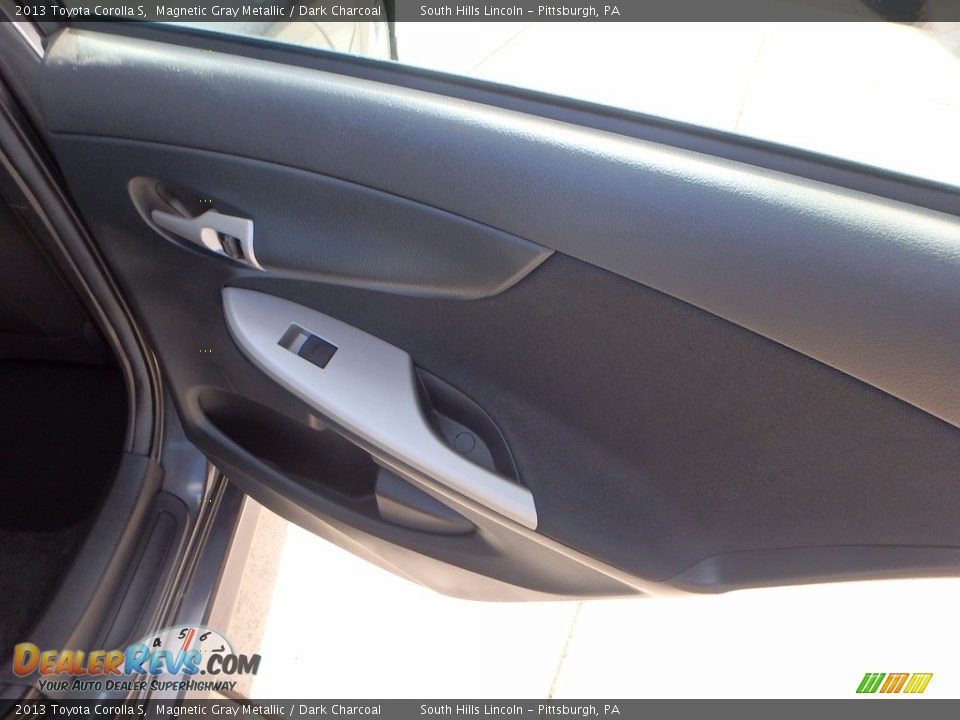 2013 Toyota Corolla S Magnetic Gray Metallic / Dark Charcoal Photo #14