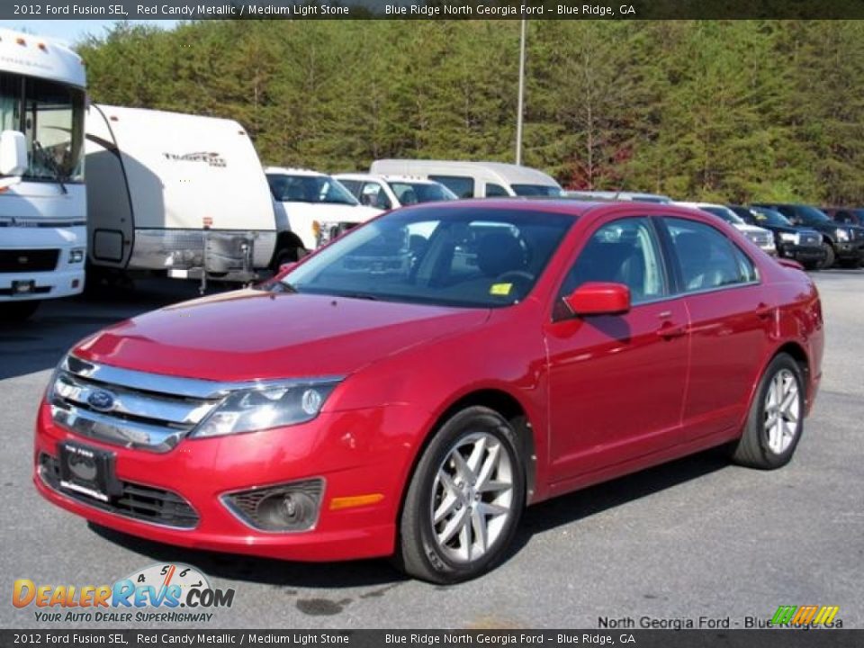 2012 Ford Fusion SEL Red Candy Metallic / Medium Light Stone Photo #1