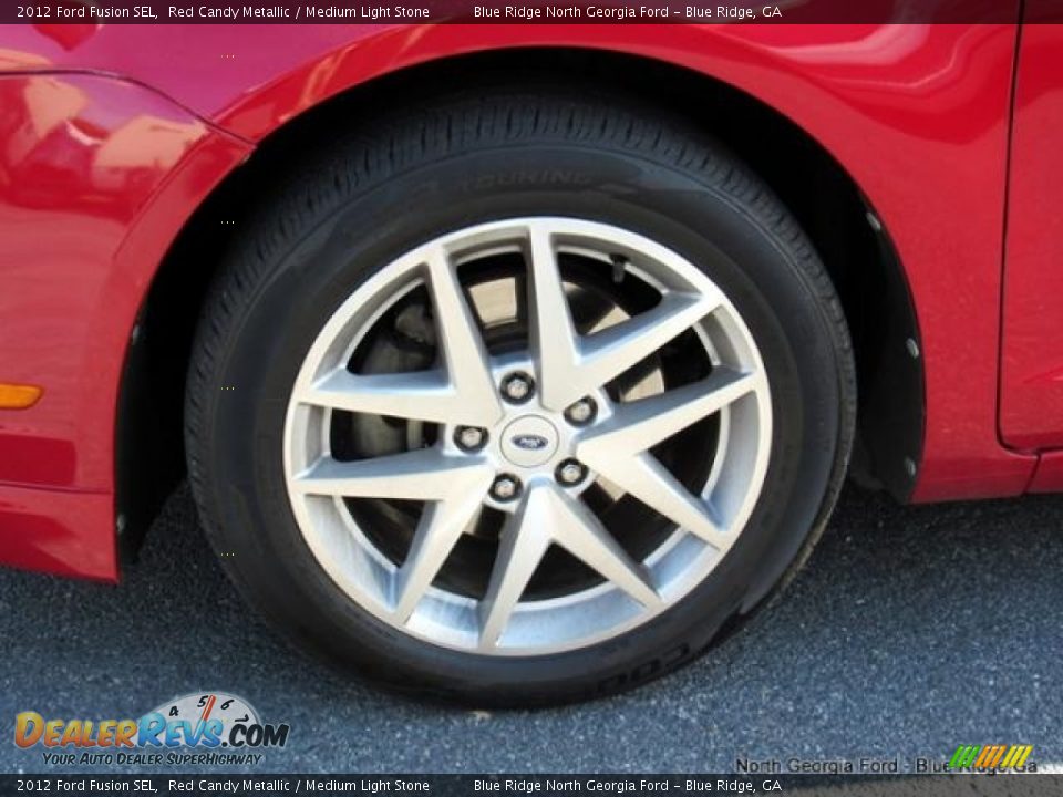 2012 Ford Fusion SEL Red Candy Metallic / Medium Light Stone Photo #9