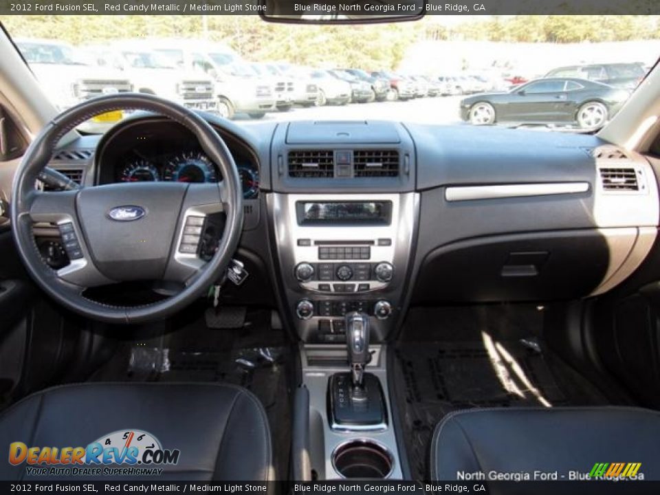 2012 Ford Fusion SEL Red Candy Metallic / Medium Light Stone Photo #16