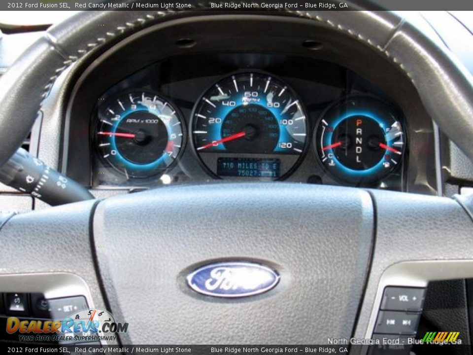 2012 Ford Fusion SEL Red Candy Metallic / Medium Light Stone Photo #18