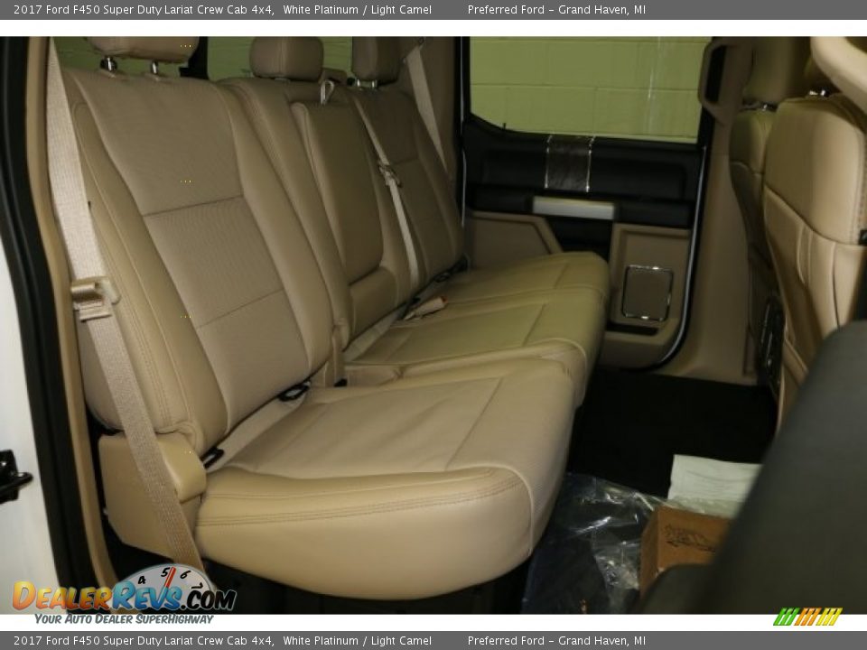 Rear Seat of 2017 Ford F450 Super Duty Lariat Crew Cab 4x4 Photo #6