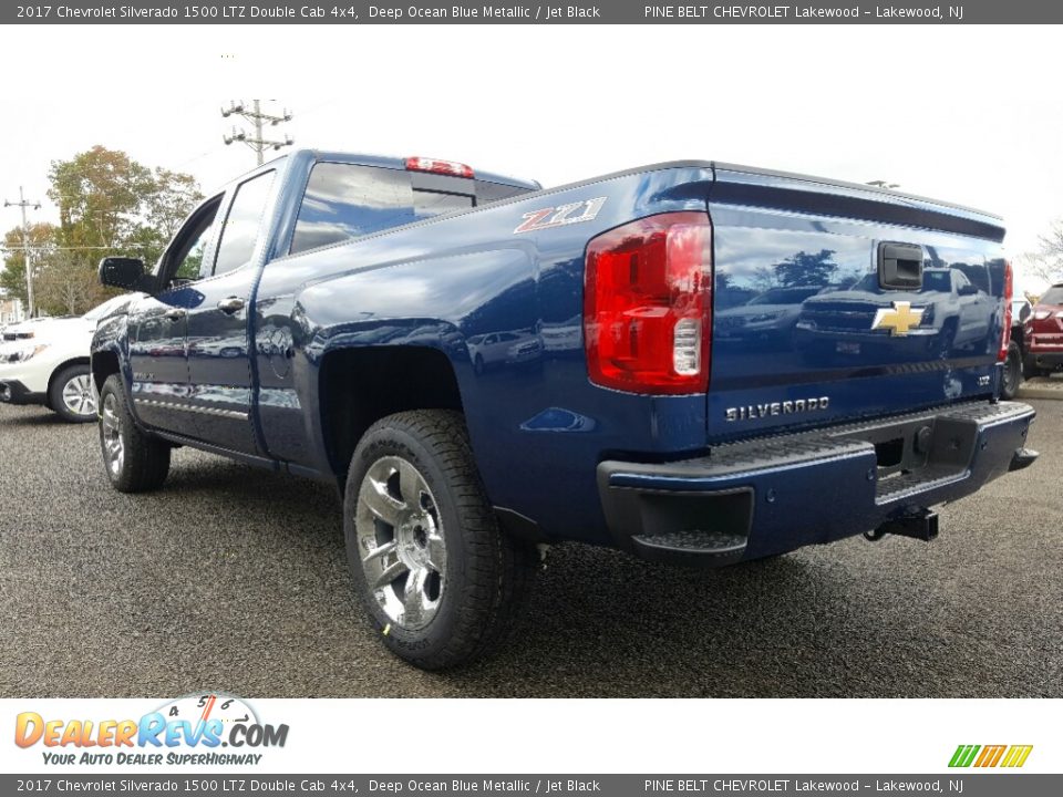 2017 Chevrolet Silverado 1500 LTZ Double Cab 4x4 Deep Ocean Blue Metallic / Jet Black Photo #4