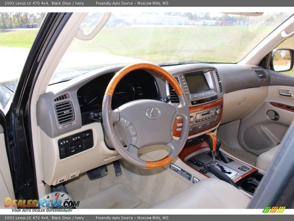 Ivory Interior - 2003 Lexus LX 470 4x4 Photo #10