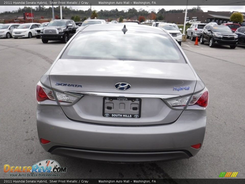2011 Hyundai Sonata Hybrid Silver Frost Metallic / Gray Photo #9