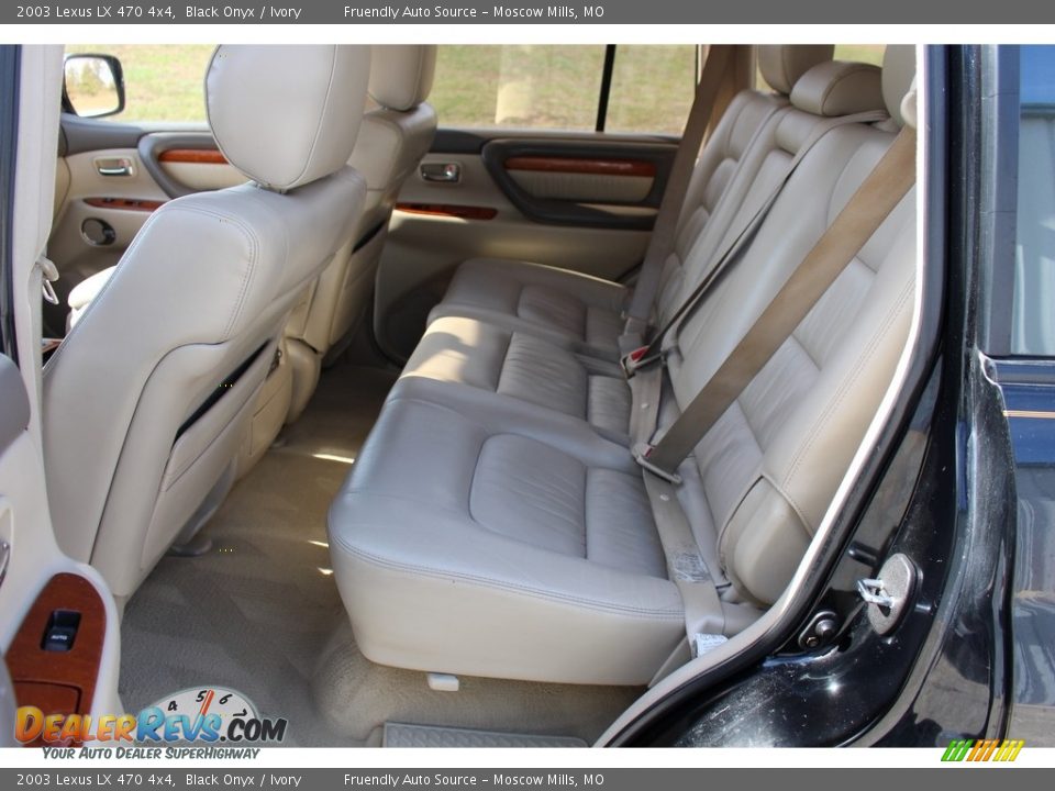 Rear Seat of 2003 Lexus LX 470 4x4 Photo #16