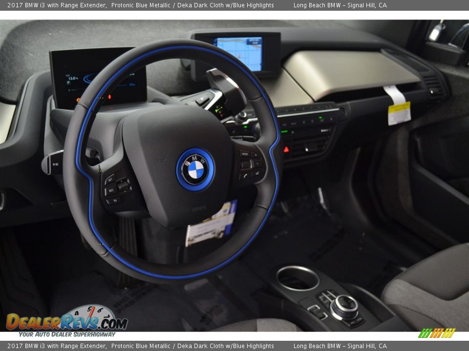 2017 BMW i3 with Range Extender Protonic Blue Metallic / Deka Dark Cloth w/Blue Highlights Photo #7