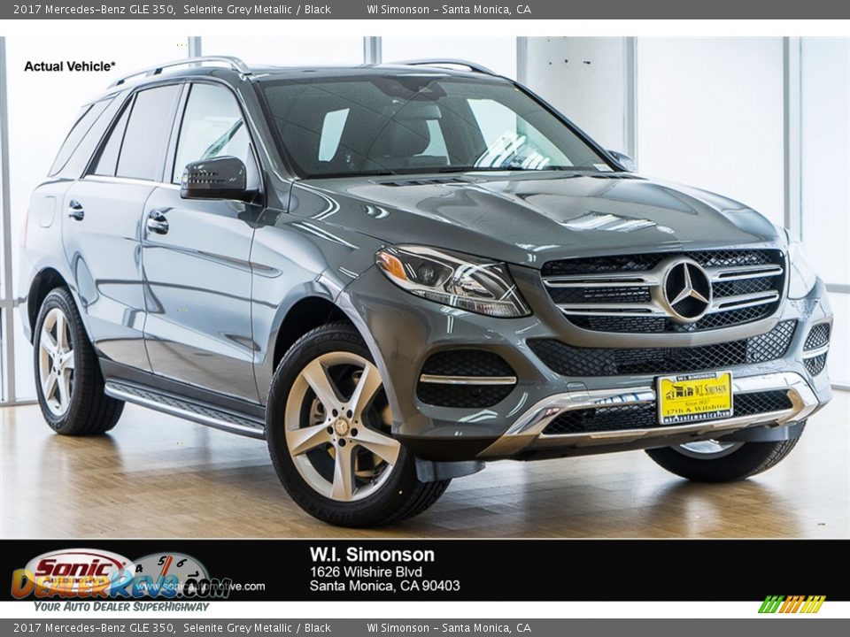 2017 Mercedes-Benz GLE 350 Selenite Grey Metallic / Black Photo #1