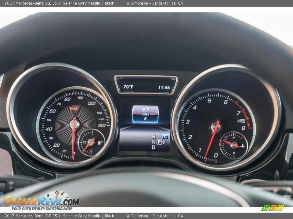 2017 Mercedes-Benz GLE 350 Selenite Grey Metallic / Black Photo #6
