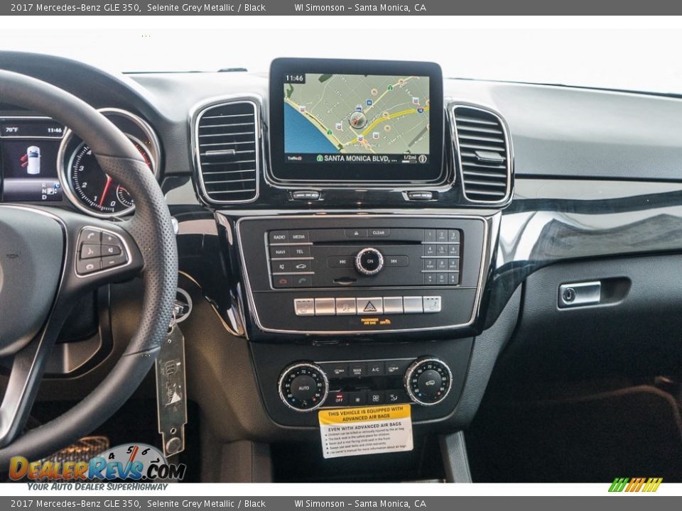 2017 Mercedes-Benz GLE 350 Selenite Grey Metallic / Black Photo #7