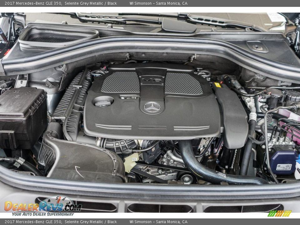 2017 Mercedes-Benz GLE 350 Selenite Grey Metallic / Black Photo #9