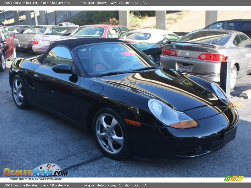 2001 Porsche Boxster Black / Boxster Red Photo #4