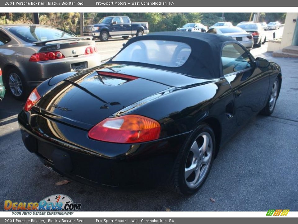 2001 Porsche Boxster Black / Boxster Red Photo #12