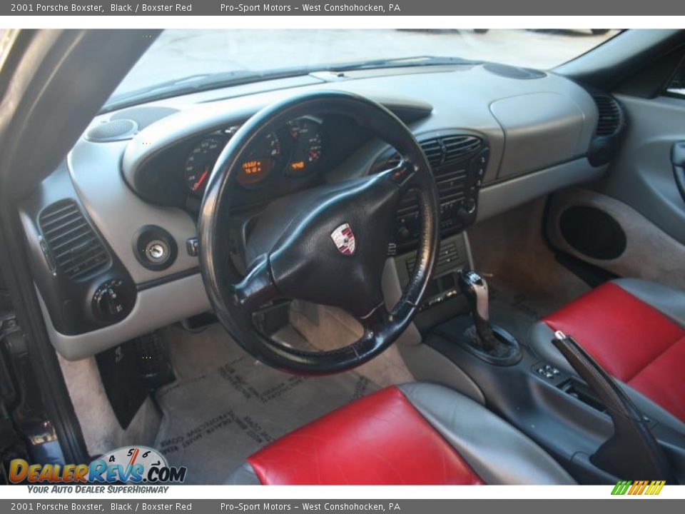 2001 Porsche Boxster Black / Boxster Red Photo #20