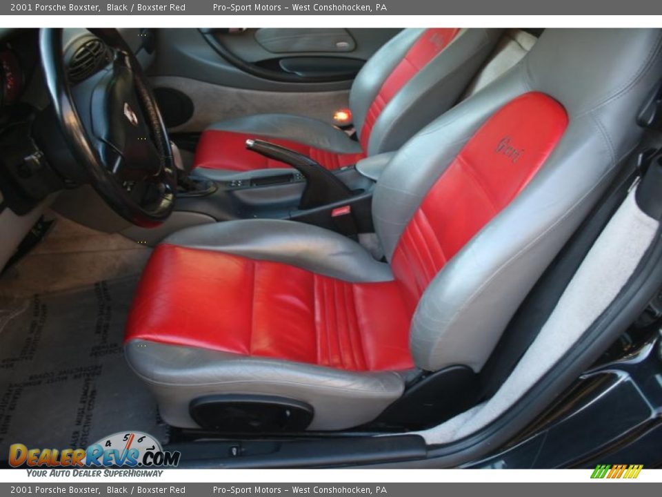 2001 Porsche Boxster Black / Boxster Red Photo #22