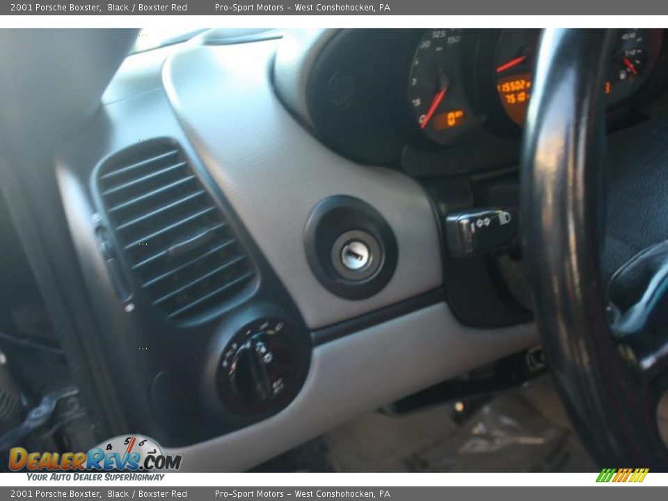 2001 Porsche Boxster Black / Boxster Red Photo #23