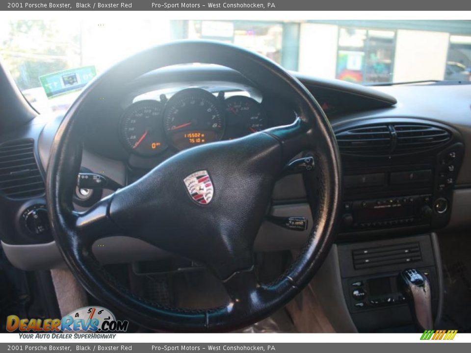 2001 Porsche Boxster Black / Boxster Red Photo #25