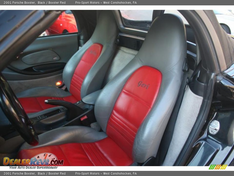 2001 Porsche Boxster Black / Boxster Red Photo #29
