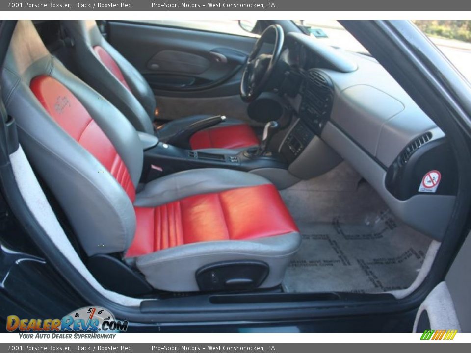 2001 Porsche Boxster Black / Boxster Red Photo #35