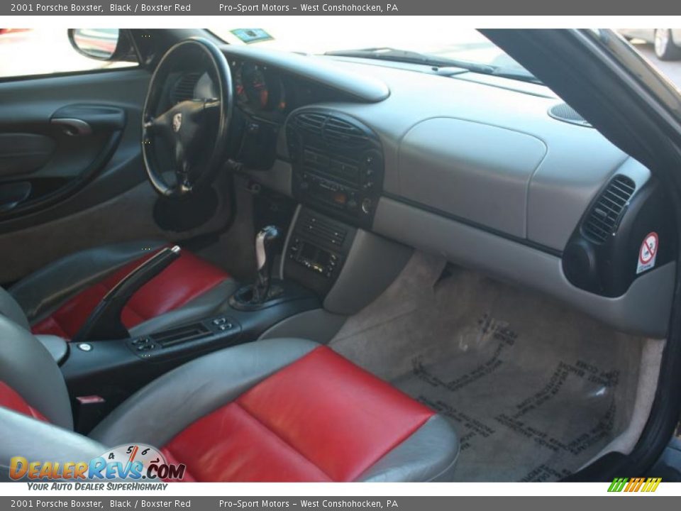 2001 Porsche Boxster Black / Boxster Red Photo #36