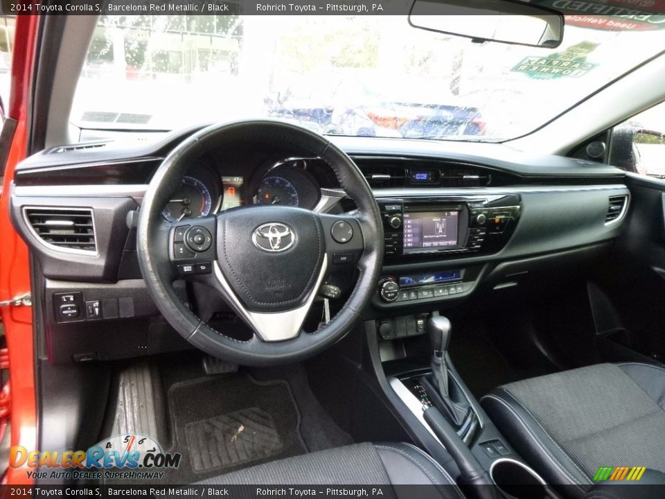 Black Interior - 2014 Toyota Corolla S Photo #7