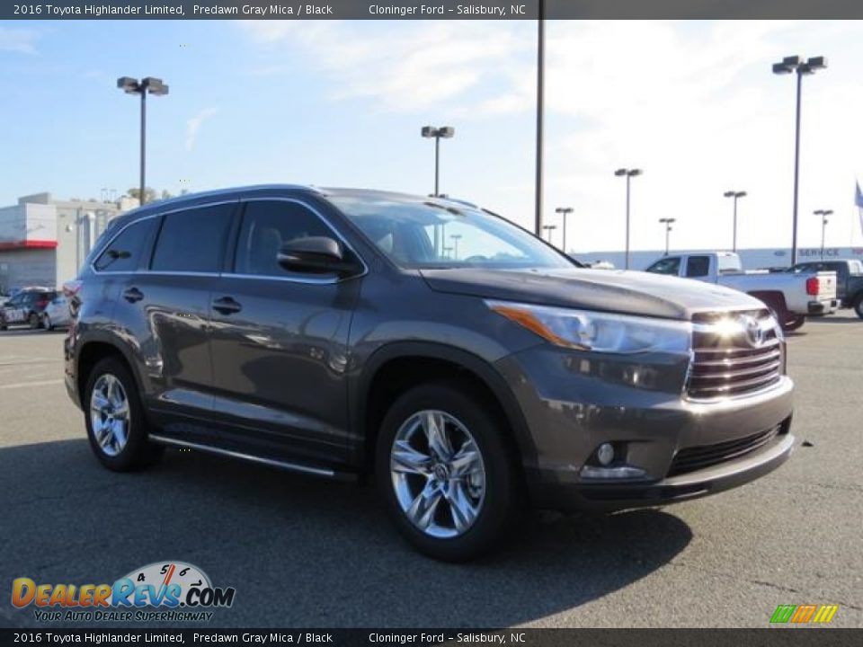 2016 Toyota Highlander Limited Predawn Gray Mica / Black Photo #1