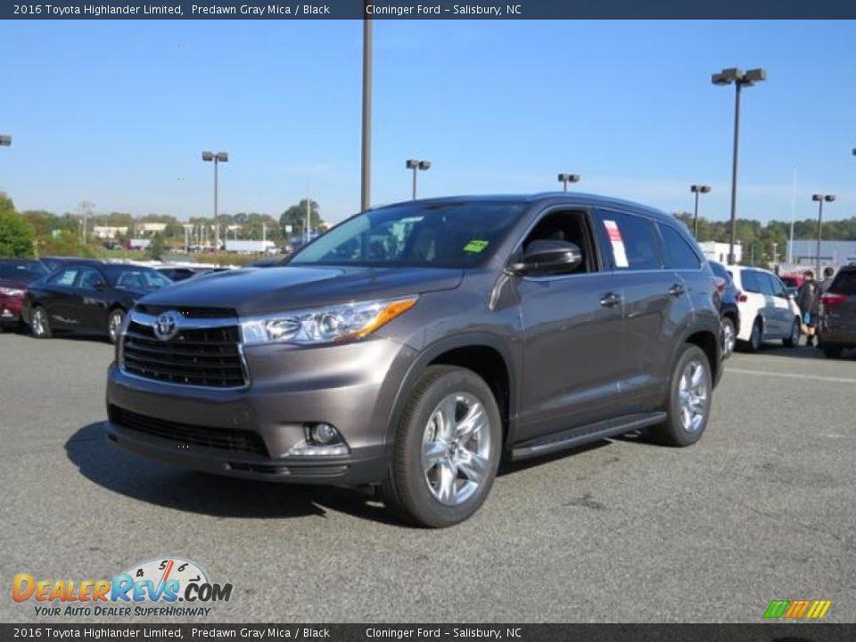 2016 Toyota Highlander Limited Predawn Gray Mica / Black Photo #3