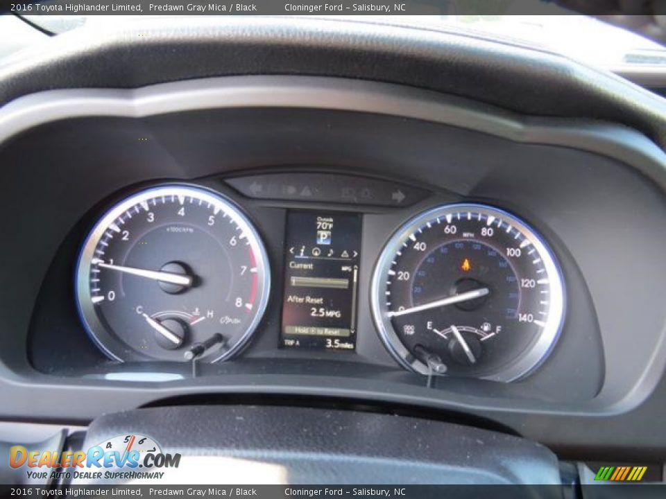 2016 Toyota Highlander Limited Predawn Gray Mica / Black Photo #13