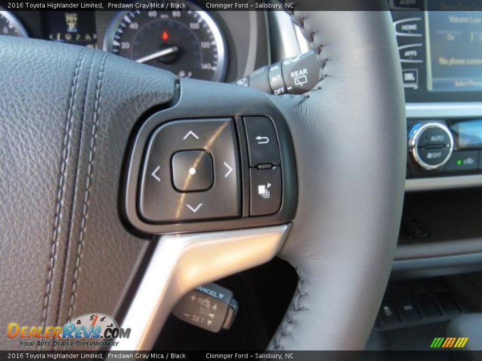 2016 Toyota Highlander Limited Predawn Gray Mica / Black Photo #15