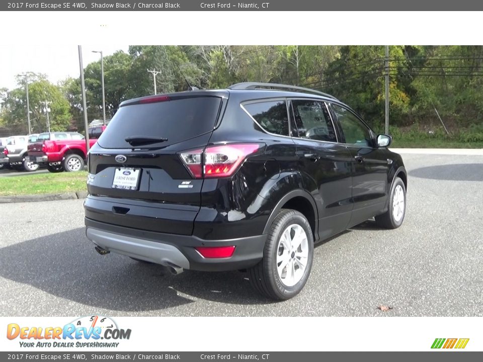 2017 Ford Escape SE 4WD Shadow Black / Charcoal Black Photo #7
