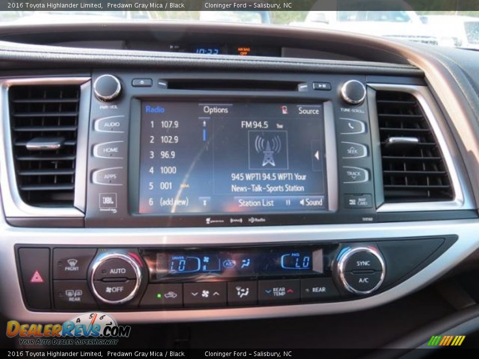 2016 Toyota Highlander Limited Predawn Gray Mica / Black Photo #20