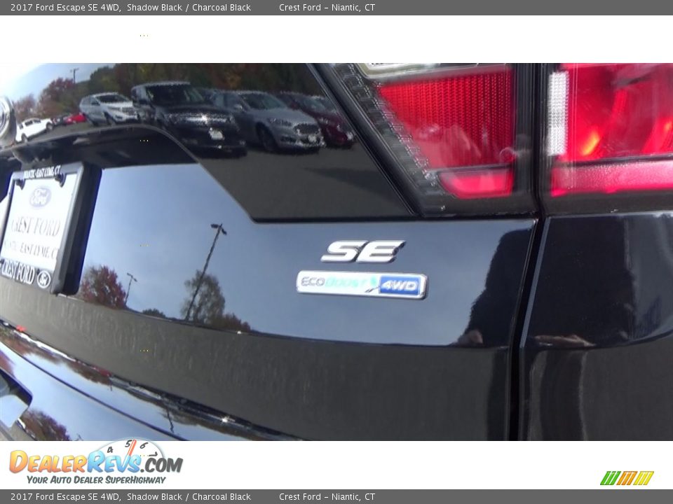 2017 Ford Escape SE 4WD Shadow Black / Charcoal Black Photo #9