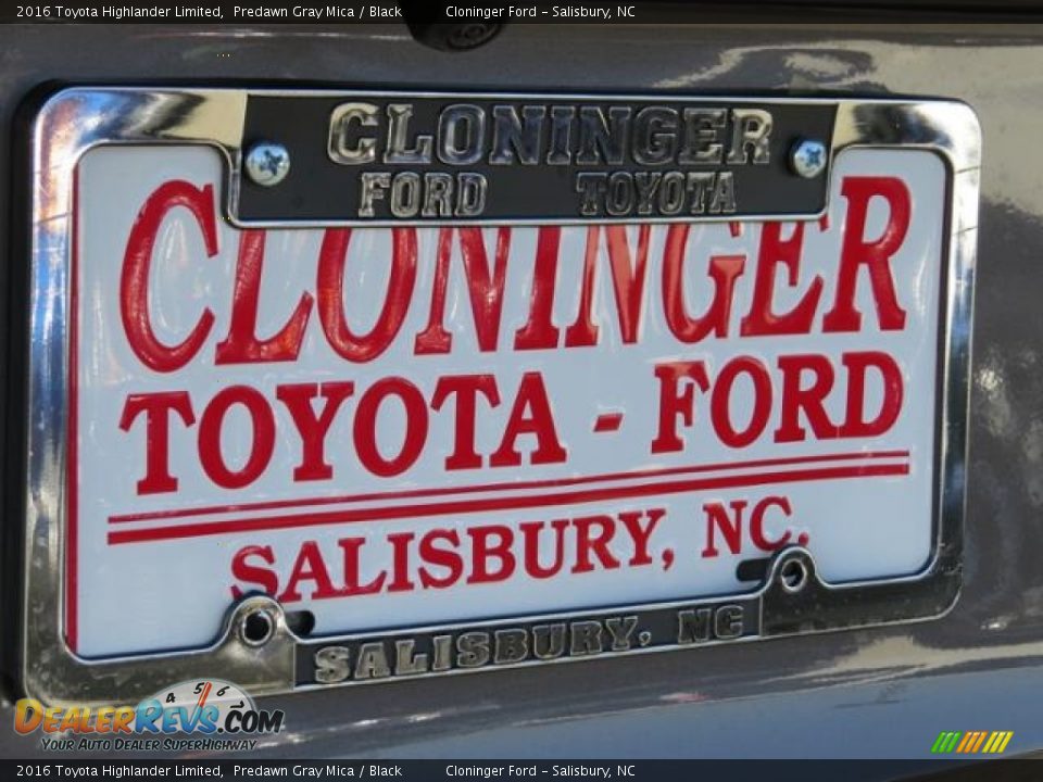 2016 Toyota Highlander Limited Predawn Gray Mica / Black Photo #31