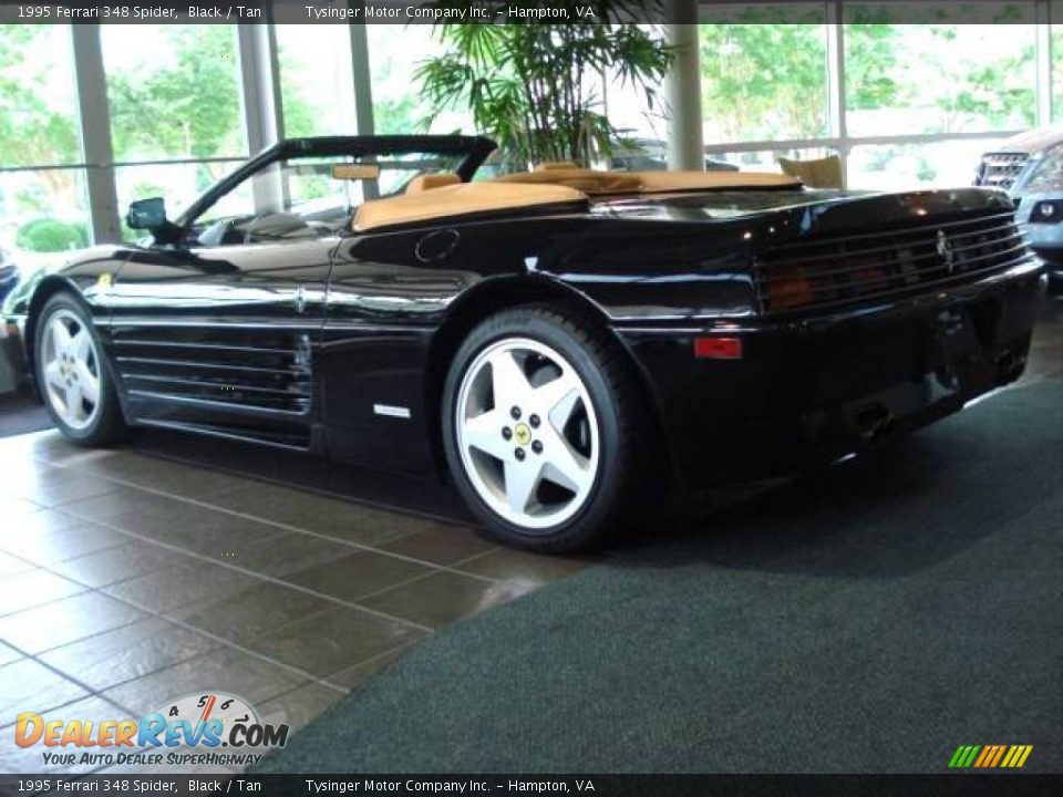 1995 Ferrari 348 Spider Black / Tan Photo #3