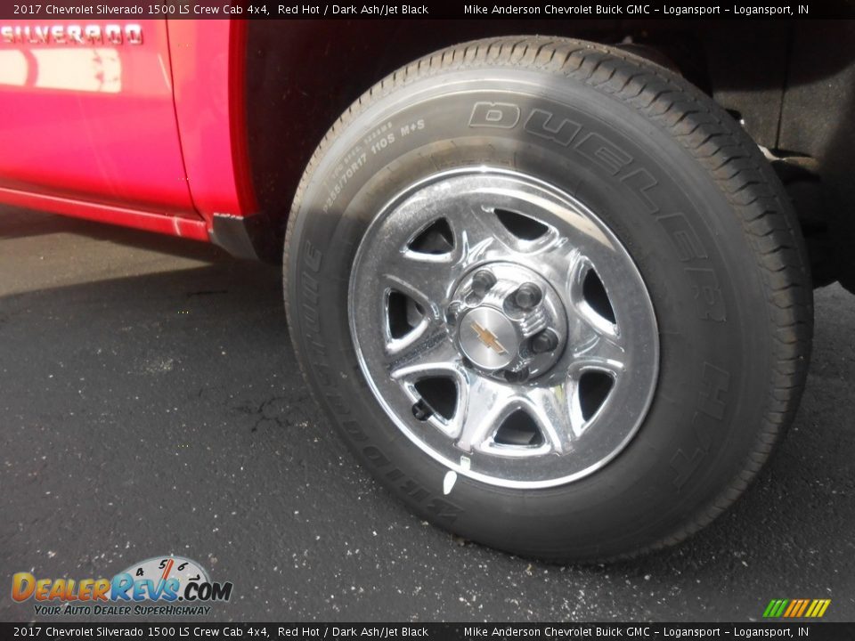 2017 Chevrolet Silverado 1500 LS Crew Cab 4x4 Red Hot / Dark Ash/Jet Black Photo #3
