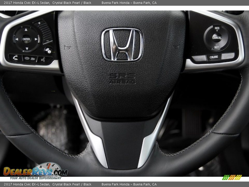 2017 Honda Civic EX-L Sedan Steering Wheel Photo #10