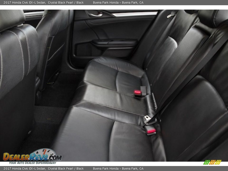 Rear Seat of 2017 Honda Civic EX-L Sedan Photo #12