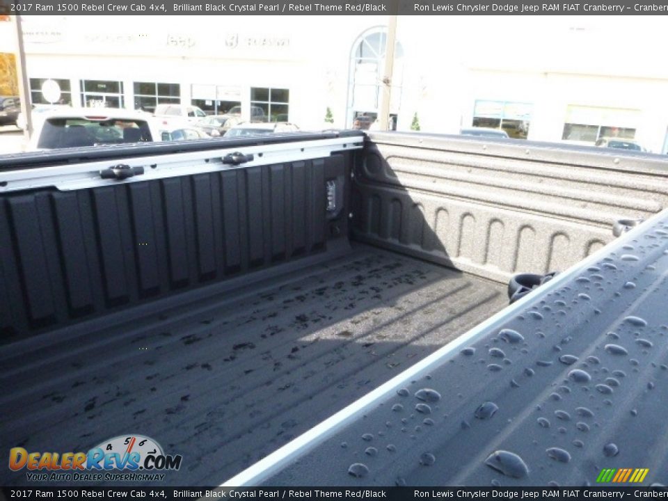 2017 Ram 1500 Rebel Crew Cab 4x4 Brilliant Black Crystal Pearl / Rebel Theme Red/Black Photo #3