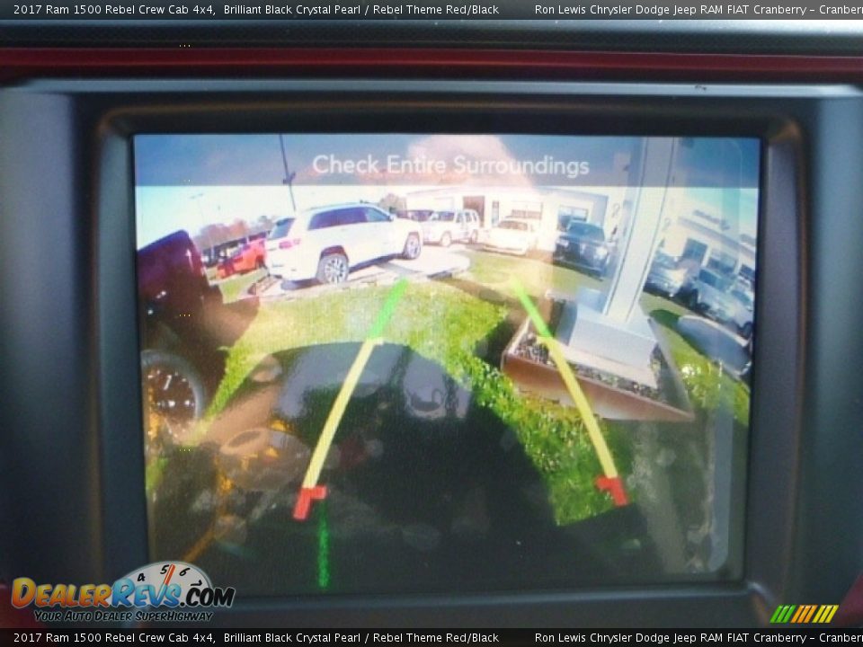 2017 Ram 1500 Rebel Crew Cab 4x4 Brilliant Black Crystal Pearl / Rebel Theme Red/Black Photo #17